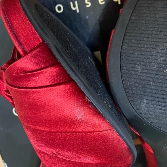 Red Satin Heels - Picture 5 of 8